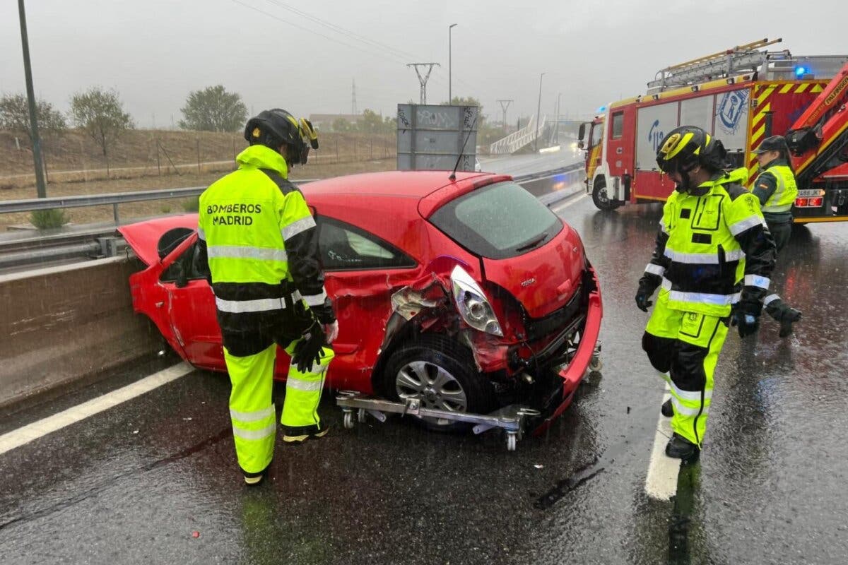 Dos heridos en un accidente de tráfico en la M-607 