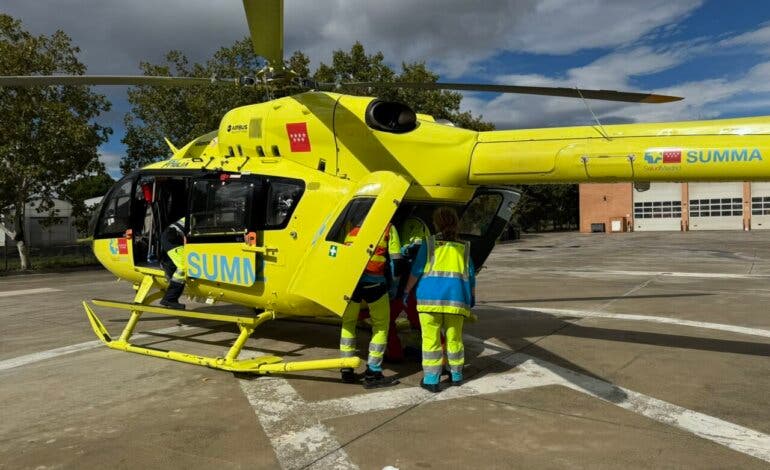 Herido grave un trabajador en Arganda tras precipitarse desde unos tres metros de altura