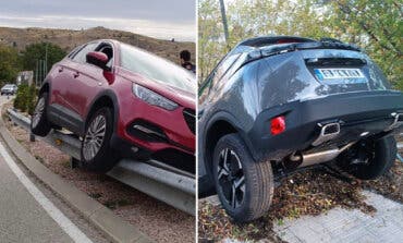 Aparatosos accidentes sin heridos en Arganda del Rey