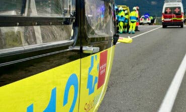 Herido grave un motorista de 64 años tras colisionar con un coche en la M-601