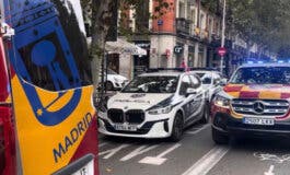 Herido grave un hombre de mediana edad tras ser atropellado por un taxi en Madrid