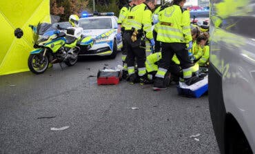 Herido grave un motorista de 30 años tras sufrir un accidente en la M-30