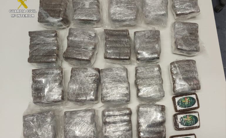 Detenidos en Guadalajara con 98 tabletas de hachís
