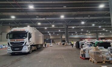 Los municipios de la Comunidad de Madrid envían 726 palés de ayuda a Valencia 