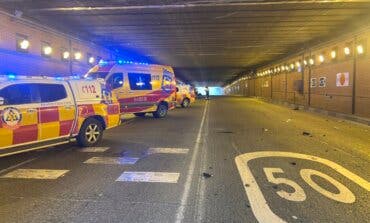 Cinco heridos en un accidente con tres vehículos implicados en el túnel de Conde de Casal de Madrid