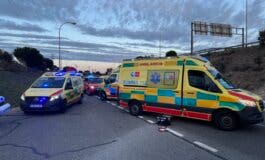 Cinco heridos, tres graves, entre ellos un menor, en un accidente en la M-40