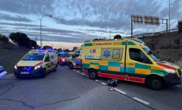 Cinco heridos, tres graves, entre ellos un menor, en un accidente en la M-40