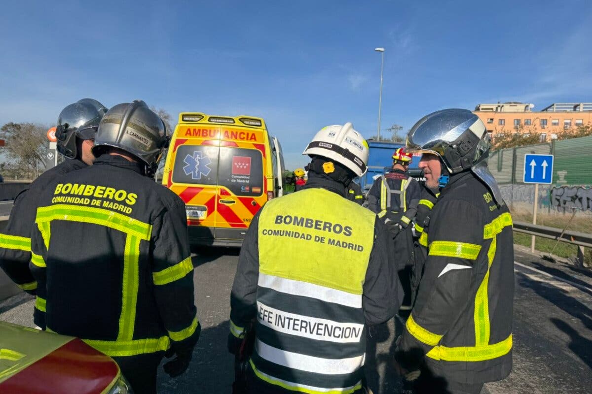 Heridos graves dos guardias civiles en un accidente de tráfico en la M-506 