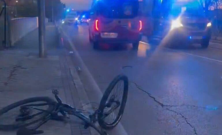 Herido grave un ciclista de 18 años tras sufrir un accidente en Madrid