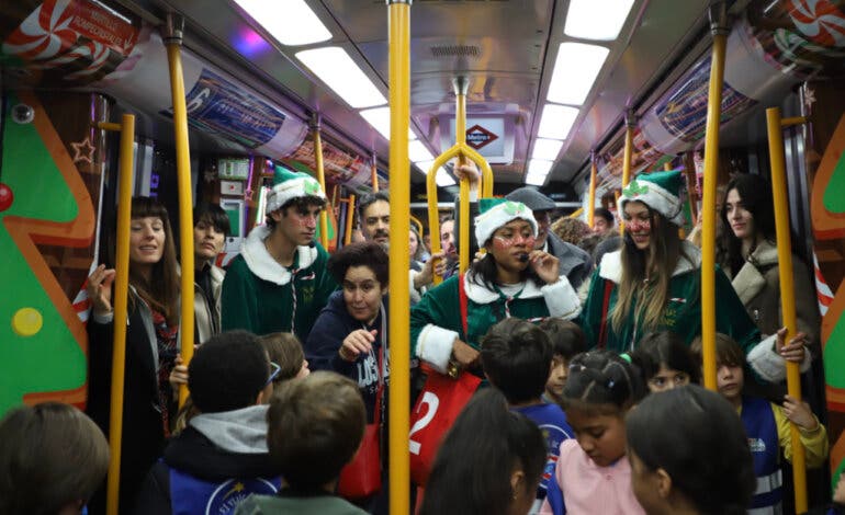 Vuelve el Tren de la Navidad al Metro de Madrid