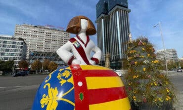 Madrid estrena una menina fallera en homenaje a los afectados por la DANA