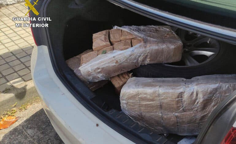 Incautan 122 kilos de hachís en Guadalajara a una banda que robaba a otros traficantes 