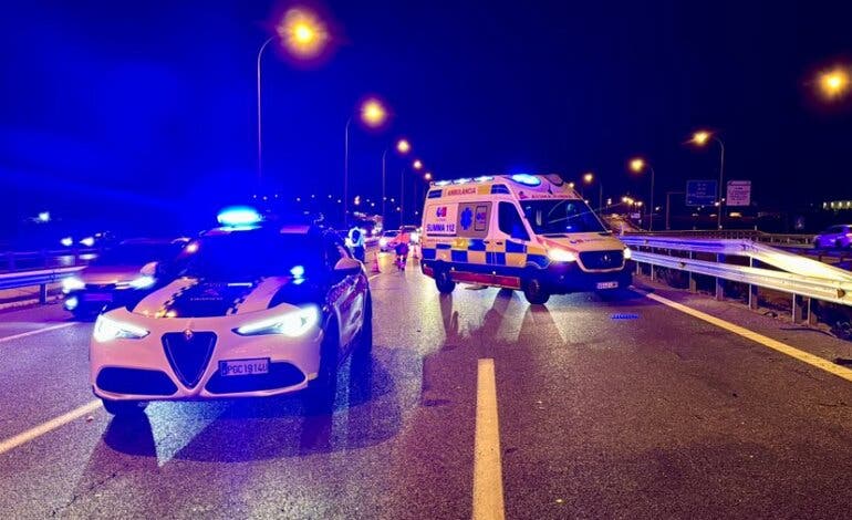 Muere un hombre en un accidente en la M-45, en San Fernando de Henares