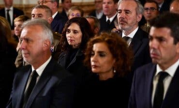 Ayuso asiste en Valencia a la misa funeral por las víctimas de la DANA