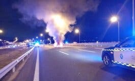 El conductor «kamikaze» que la pasada madrugada chocó contra un VTC en la M-45 dio positivo en alcohol 