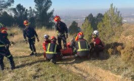 Complicado rescate en Alcalá de Henares de un ciclista herido en la zona del Ecce Homo