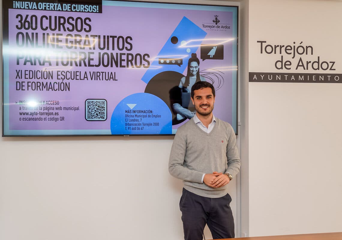 Torrejón mejora la Escuela Virtual de Formación que ofrece 360 cursos gratuitos diferentes