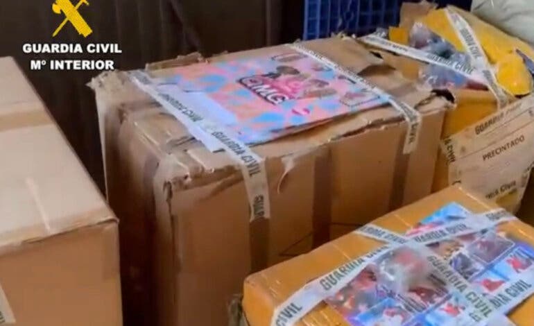 La Guardia Civil interviene 2,5 millones de juguetes peligrosos en la Comunidad de Madrid
