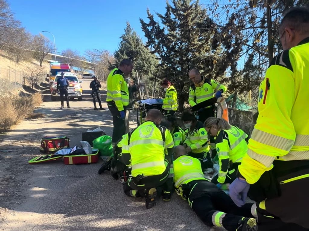 En coma un ciclista de 54 años tras sufrir un accidente en Madrid