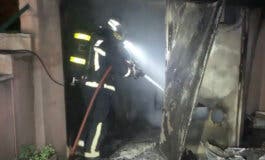 Los Bomberos extinguen un incendio en Mejorada del Campo 
