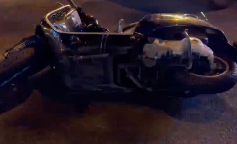Herido grave un motorista tras chocar contra un coche en el Paseo de la Castellana