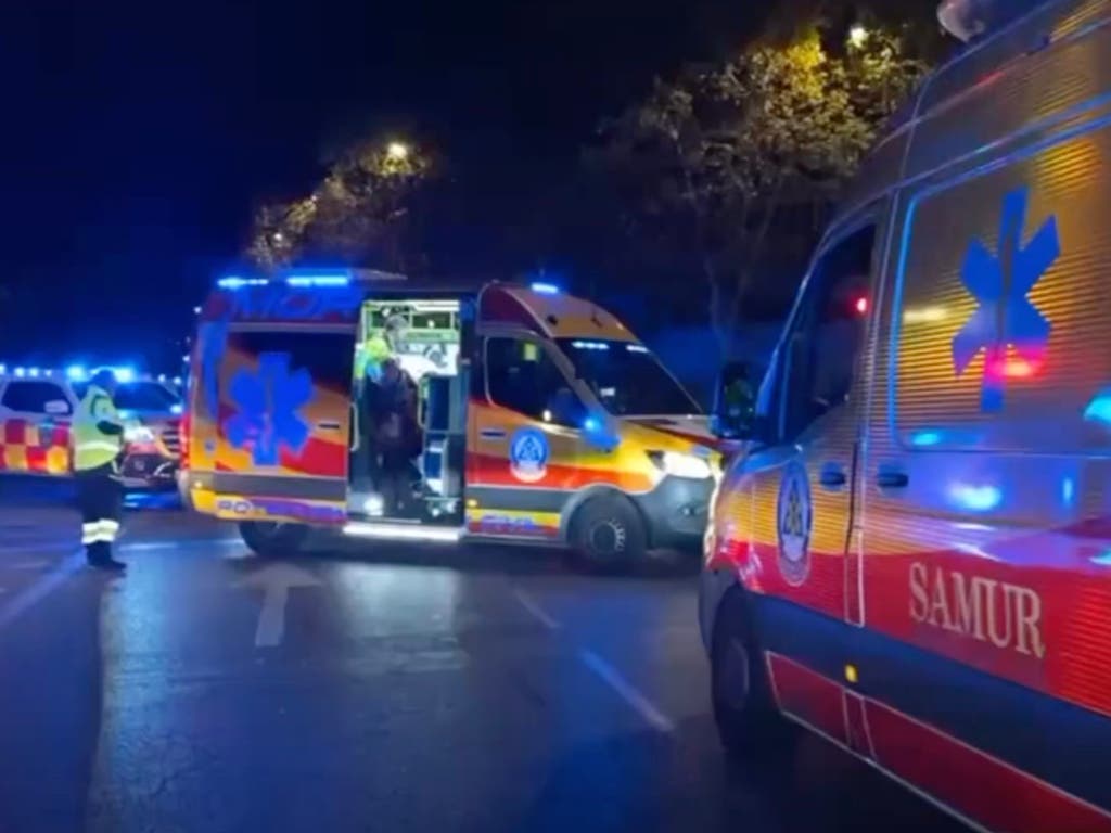Tres heridos, entre ellos una niña, en un accidente de tráfico en Puente de Vallecas