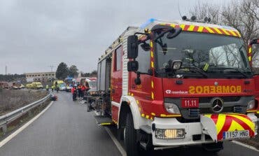 Un conductor muy grave y otro grave en un choque frontal en Valdeolmos-Alalpardo