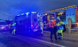 Muy grave un joven de 22 años tras chocar su coche contra un camión en la M-510, en Aldea del Fresno