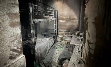 Cuatro intoxicados en el incendio de una vivienda en Fuenlabrada 