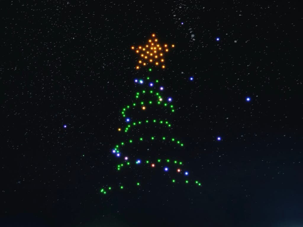 Guadalajara se iluminará con un espectáculo navideño con 120 drones este viernes y sábado