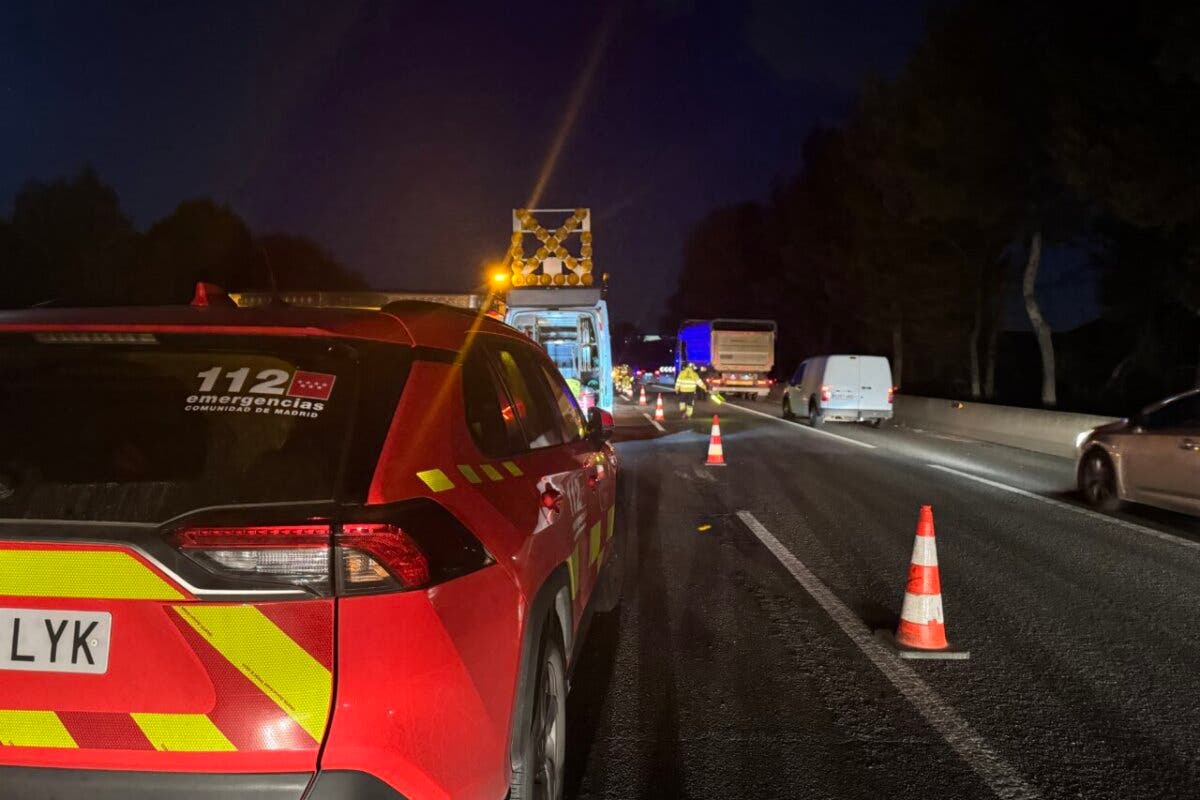 Dos heridos graves en un accidente en la A-4, a la altura de Aranjuez