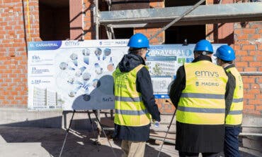 Madrid finaliza la estructura de una nueva promoción de viviendas de alquiler asequible en El Cañaveral
