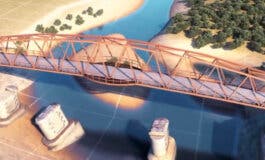 Así es el puente que está construyendo Amazon en Mejorada del Campo