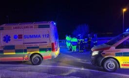 Muere un motorista tras salirse de la carretera e impactar contra varias señales en Colmenar Viejo