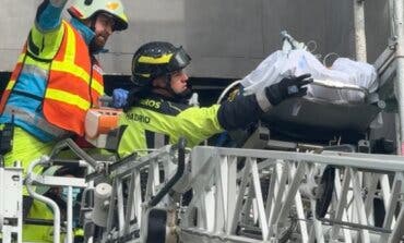 Herido grave un obrero de 73 años tras sufrir una caída en un edificio en construcción en Madrid 