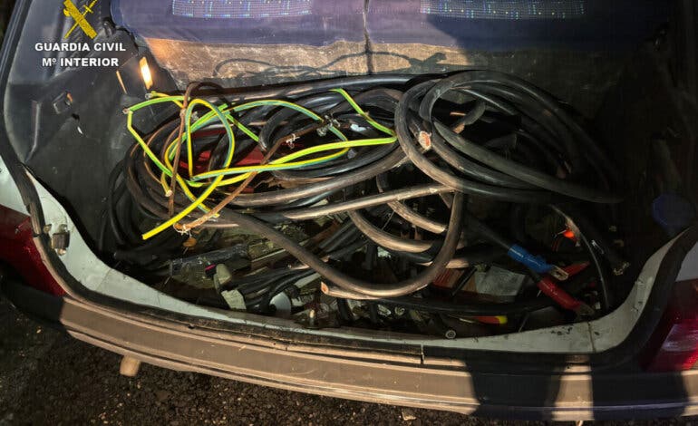 Detenido en Guadalajara por robar cable de cobre de un repetidor de telefonía  