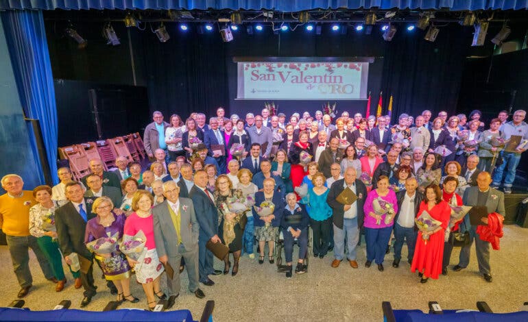 48 parejas de Torrejón de Ardoz celebraron por San Valentín 50 años de convivencia