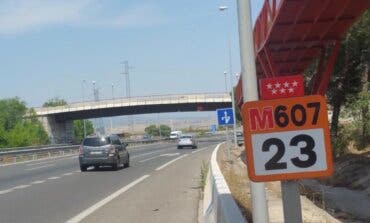 Arrancan las obras del tercer carril de la M-607 entre Tres Cantos y Colmenar Viejo