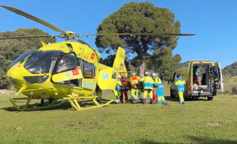 Herido grave el conductor de una furgoneta tras sufrir un accidente en la M-512 