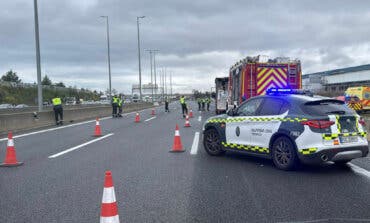 Muere un camionero en un accidente en la A-2, en Alcalá de Henares 