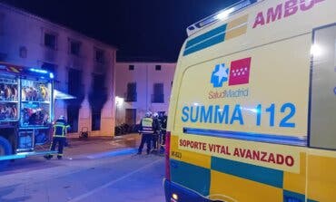 Herido con quemaduras en el 40% de su cuerpo un hombre en un incendio en Valdaracete