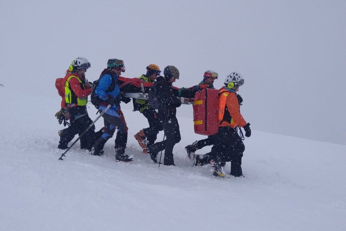 Rescatado un esquiador herido tras sufrir un accidente en la zona de Bola del Mundo, en Rascafría