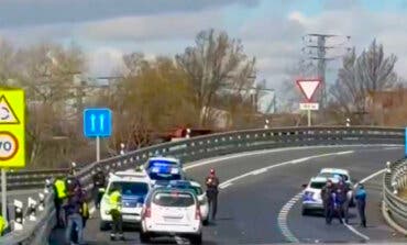Reabre al tráfico el acceso a Torrejón por la M-206 desde Loeches, sentido Torrejón, de forma provisional con un único carril por sentido