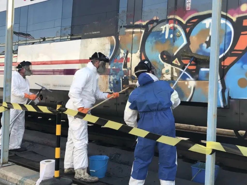 Aumentan los grafitis vandálicos en Cercanías Madrid con más de mil trenes afectados en 2024 