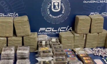 Encuentran más de 37 kilos de hachís en un carrito de la compra en Villaverde 
