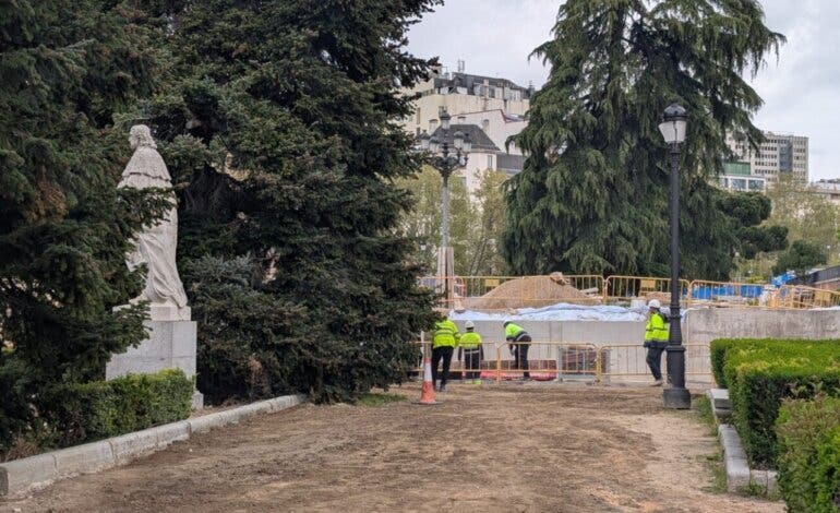 Madrid avanza en la reforma de los Jardines de Sabatini