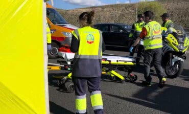 Herido grave un gruista tras ser atropellado por un camión en la M-45