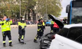 17 heridos en un accidente entre dos autobuses y varios vehículos en Atocha