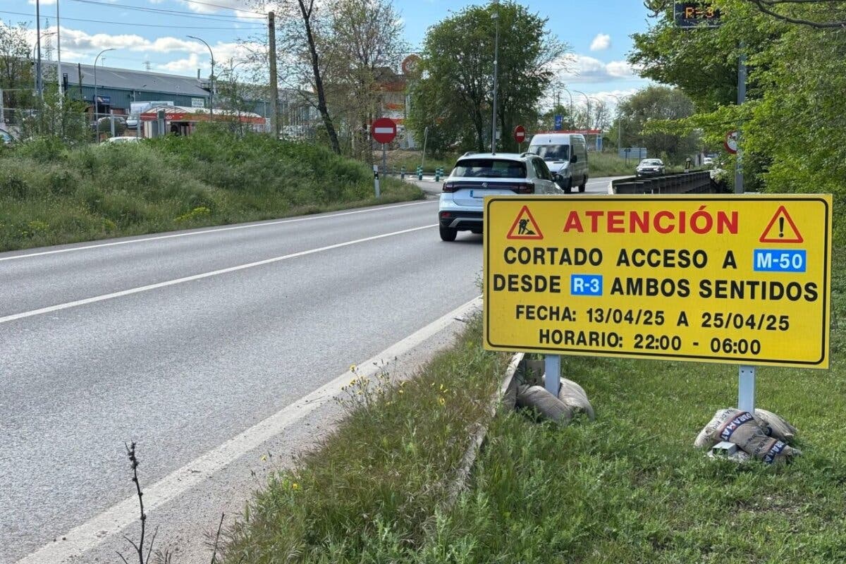 Cortes en la R-3 y sus enlaces por obras de asfaltado hasta octubre