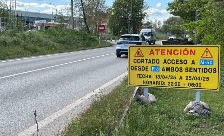 Cortes en la R-3 y sus enlaces por obras de asfaltado hasta octubre